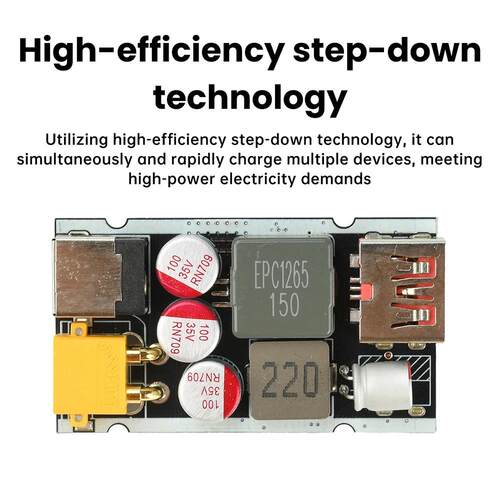 DC 9-35V 205W High-power Fast Charging PD QC Full Protocol