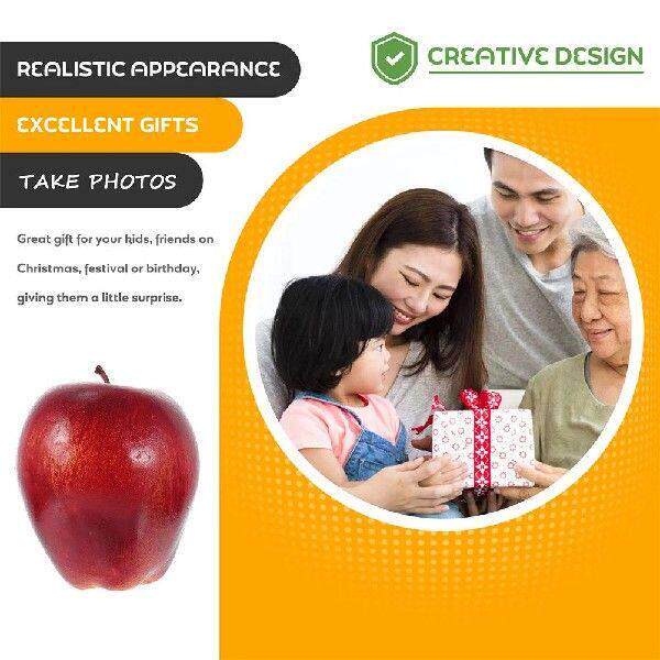 5 Pcs Simulation Fruit Model Artificial Delicious Apples