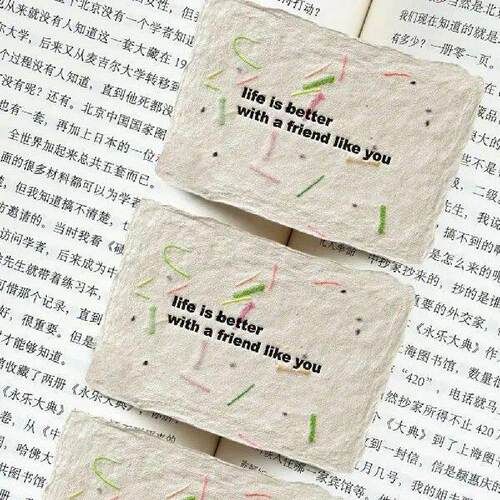 Seeds Paper Greeting Card Handmade Happy Birthday Plantable