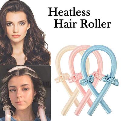 Woman Heatless Curling Rod Heatless Hair Curls Headband Make