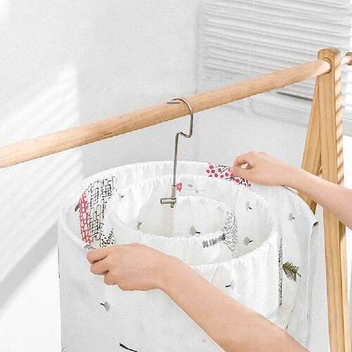 Doitool Bed Linen Drying Rack Quilt Hanger Metal Stainless
