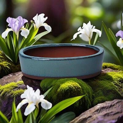 Chinese Style Bonsai Pot Ceramic Flower Pots with Drain