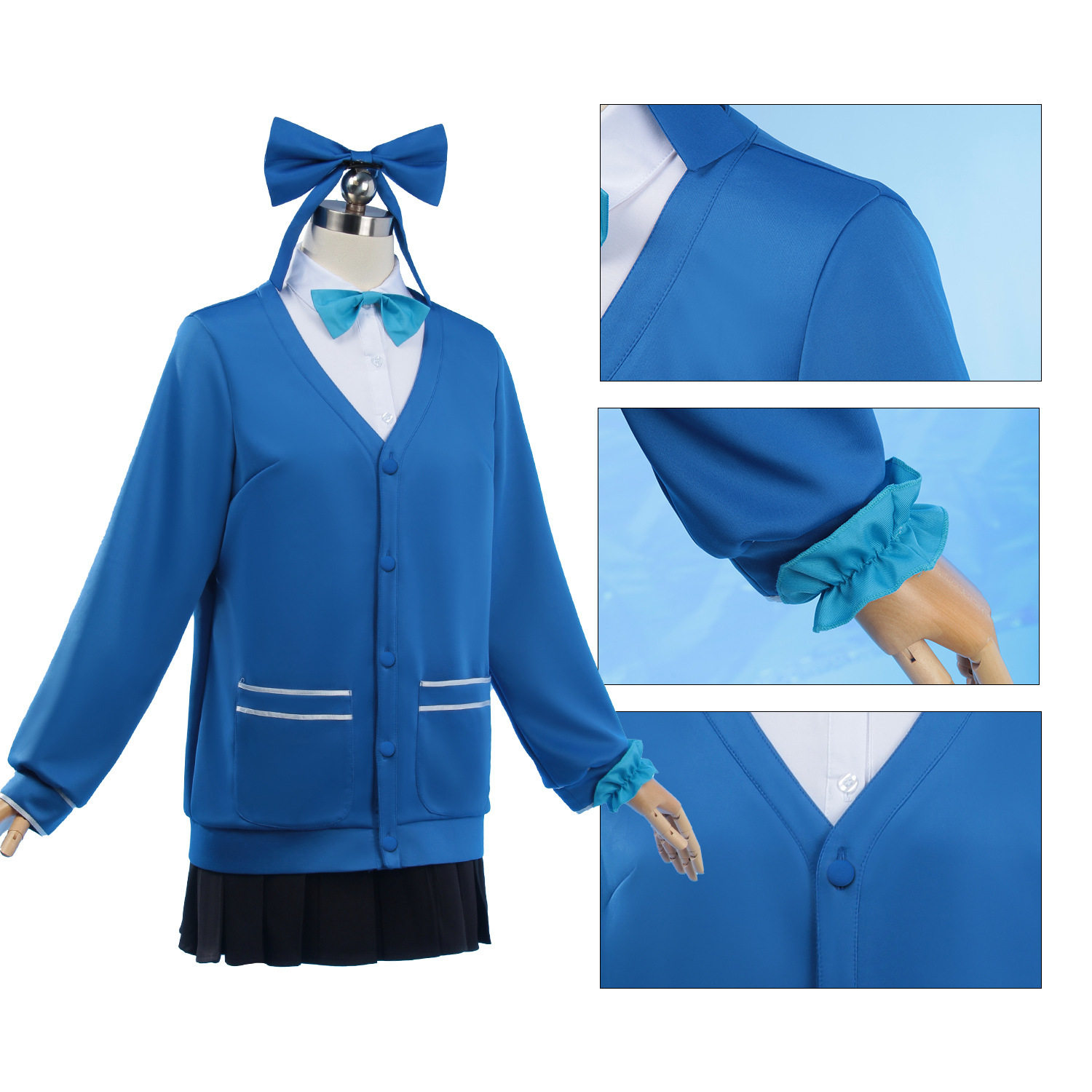 蔚蓝碧蓝档案cos服万圣节扮演服女制服JK裙飞鸟马时cosplay服装