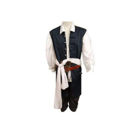 万圣节电影加勒比海盗 杰克船长JackSparrow cosplay男全套服装