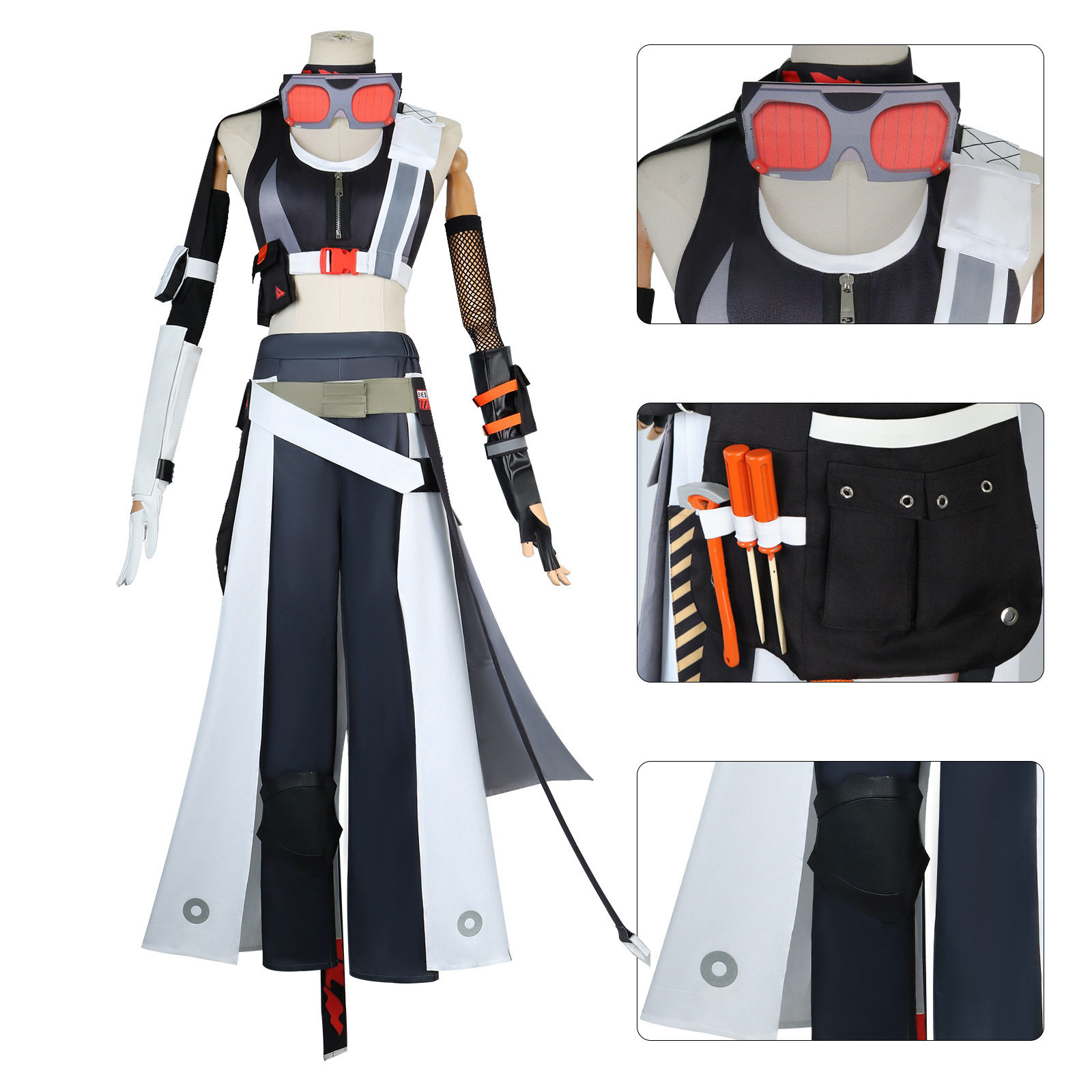 漫路人绝区零cos服白祇重工格莉丝霍华德cosplay服装二次元动漫服