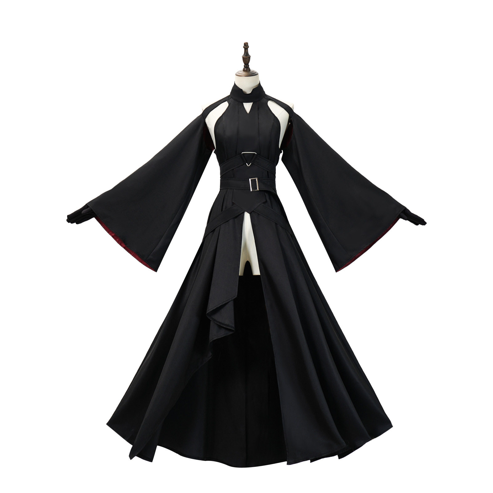 缎带英雄cos服贝尔贝特黑色连衣裙角色演出服舞台表演服跨境