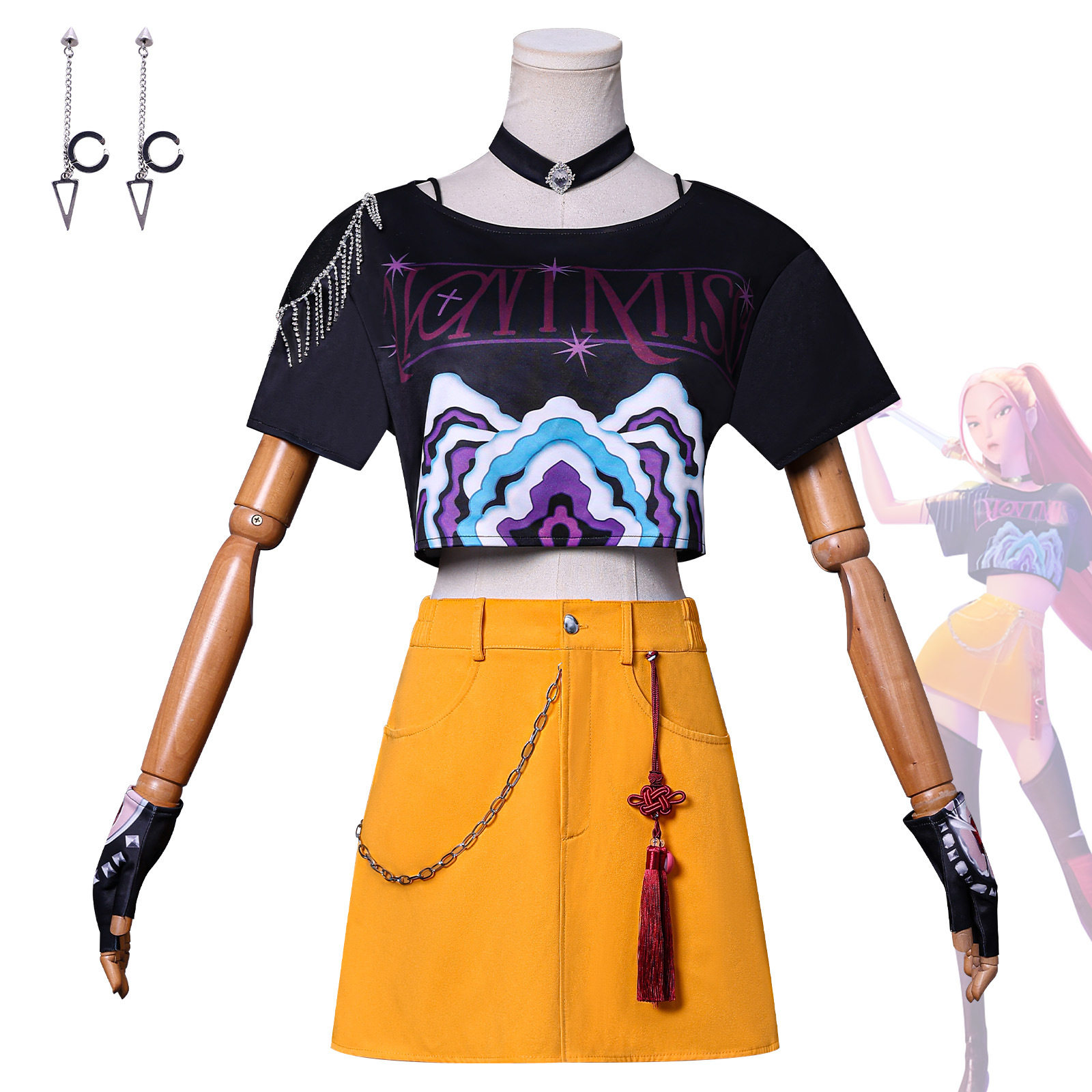 跨境新款韩流女团K-POP猎魔女团cos服鲁米米拉佐伊cosplay服装