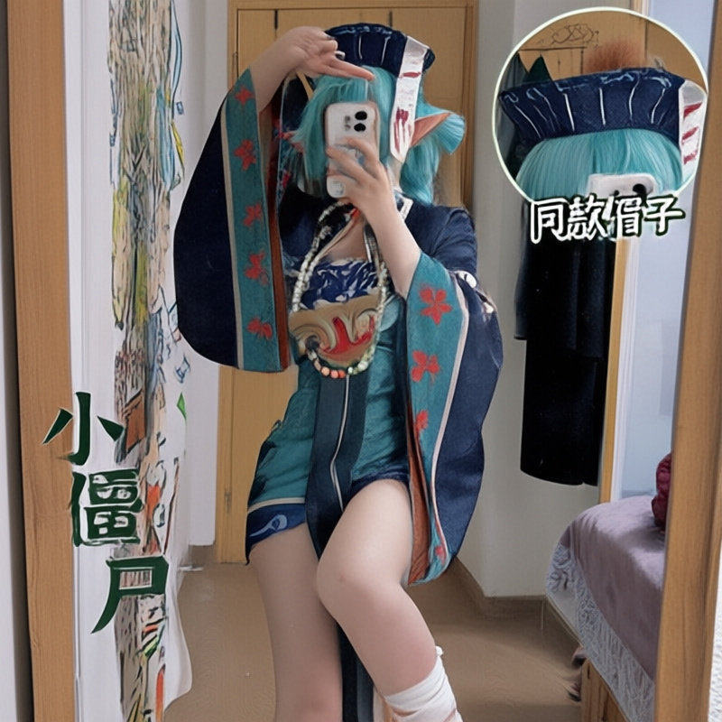 初音小僵尸cos服miku初音cosplay服装全套二次元游戏服装套装女