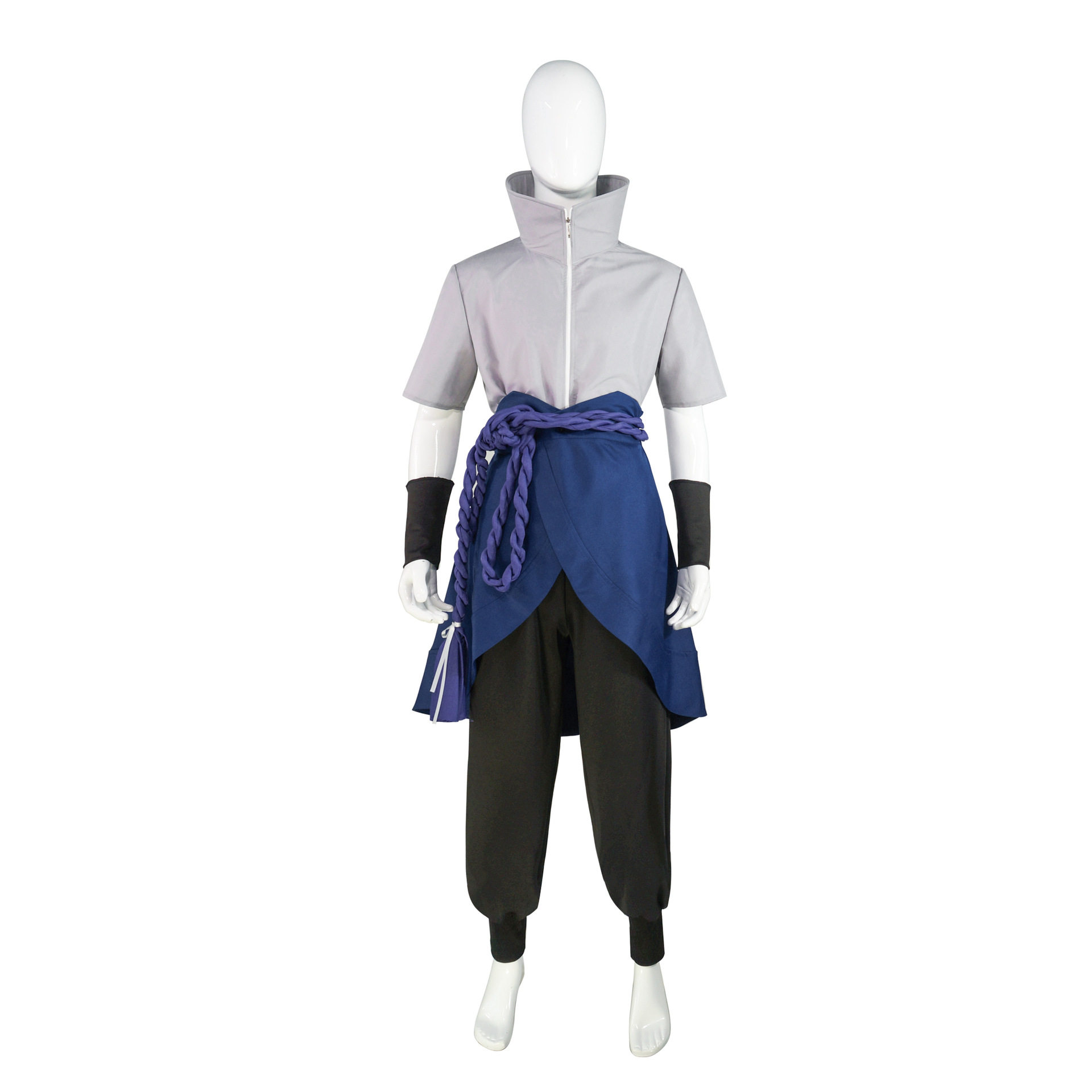 万圣节宇智波佐助cos服装亚马逊跨境货源拉链款动漫表演服