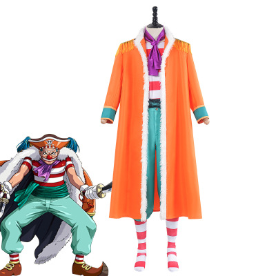 海贼王ONEPIECE小丑巴基cosplay全套服装万圣节舞台表演服