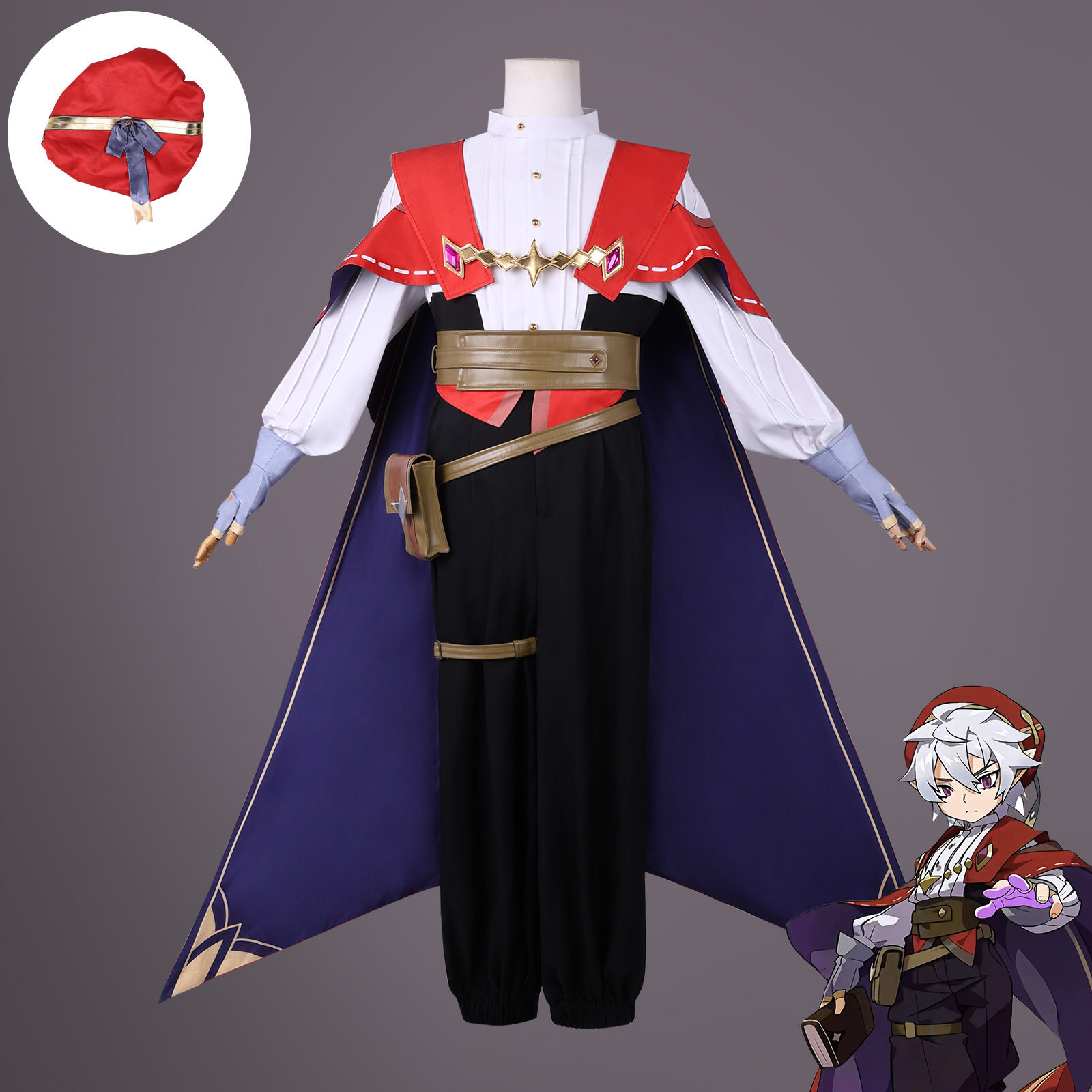洛克王国:世界cos服洛克王国恩佐cosplay二次元动漫游戏C服