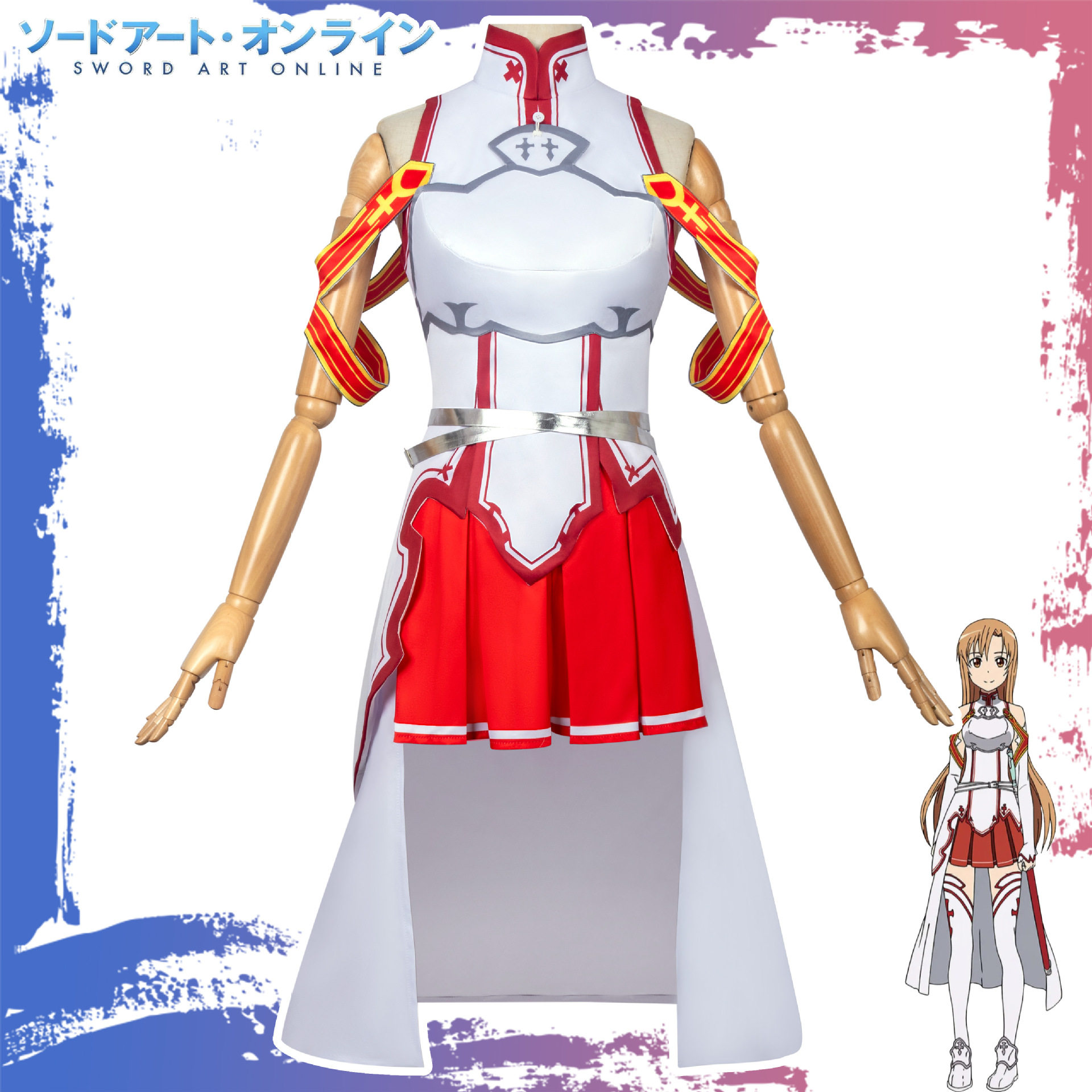 刀剑神域cos服结城明日奈桐人亚丝娜战斗服二次元动漫cosplay服装