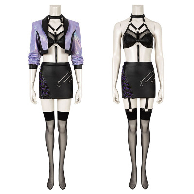 英雄联盟cos服LOL伊芙琳KDAcosplay2020S10伊芙琳总决赛打歌服