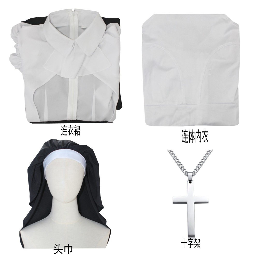 性感紧身修女服cos变装万圣节修女制服