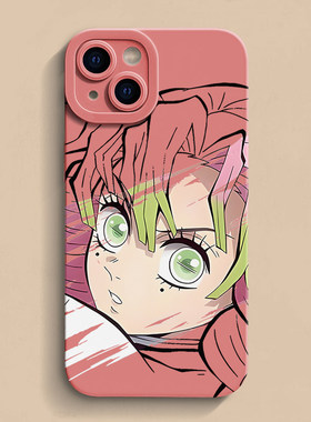 甘露寺蜜璃iPhone17ProMax鬼灭之刃手机保护壳16pro15Plus动漫14适用132vivo一加防摔保护套