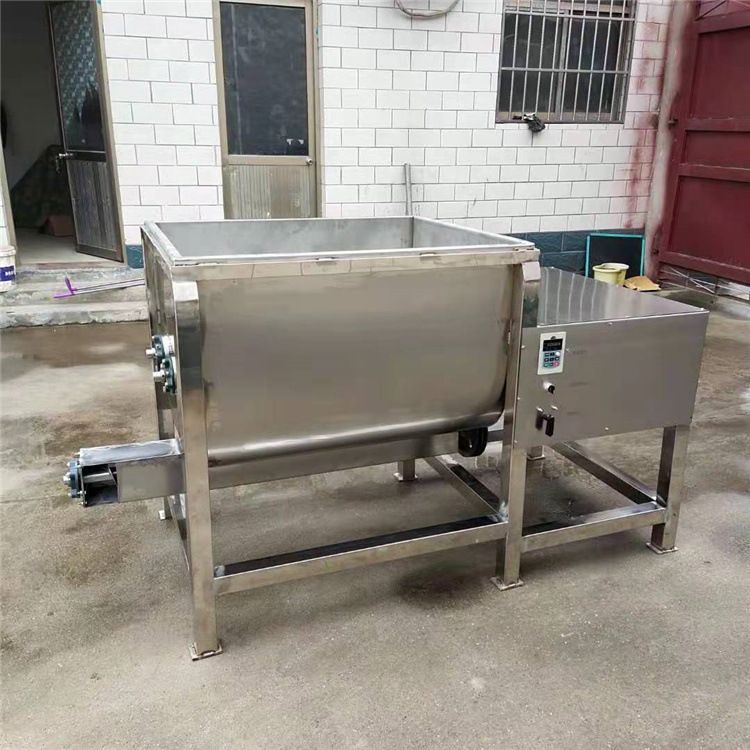 不锈钢卧式搅拌机 各类物料混合设备 有机肥料种子拌药搅拌设备
