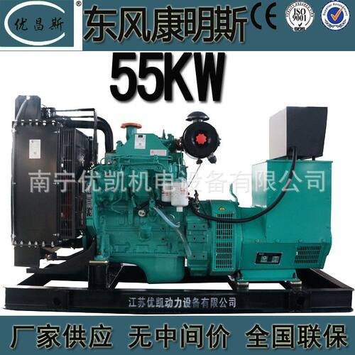 广西厂家生产55KW东风康明斯柴油发电机组无刷发电机QSB3.9-G35