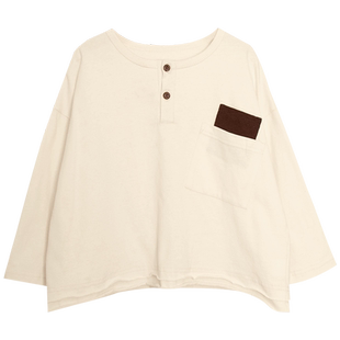 男童长袖t恤2026春装新款儿童森系纯棉上衣中小童男孩春秋打底衫