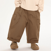 男童休闲裤 子中小童春秋长裤 2026春季 儿童宽松裤 新款 积木城堡