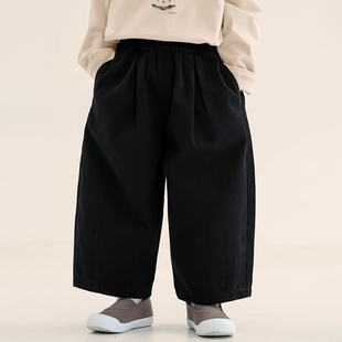 中小童宽松萝卜裤 积木城堡男童裤 儿童春秋休闲裤 新款 子2025秋装