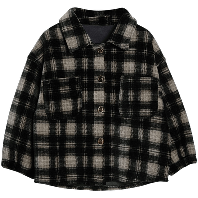 积木城堡男童加绒衬衫儿童外套