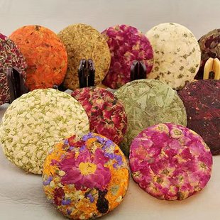 【送礼盒】云南特色 花茶饼 普洱工艺花草茶天然干花压制200克/饼