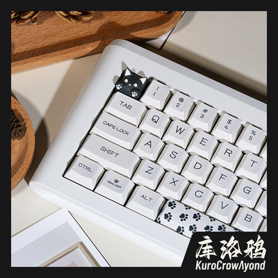 KCA库洛鸦黑猫键帽wooting磁轴