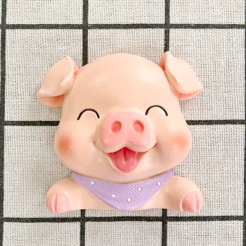 正品开关贴墙贴猪开关装饰贴树脂3d立体可爱生肖动物现代插座贴保