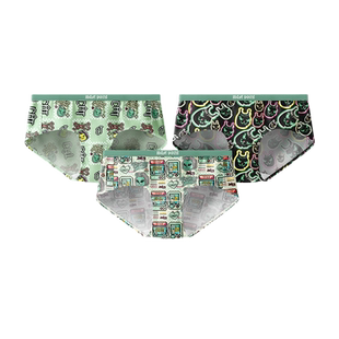 【会员秒杀价】麦左女士内裤夏季薄款印花卡通透气女生运动三角裤