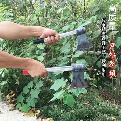 斧头劈柴砍柴的斧子爷高锰钢小开山木工户外砍树材消防专用虎头刀