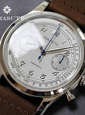 法拉苏蒂Farasute手动机械表ST19机芯计时码表复古潮流男士腕表