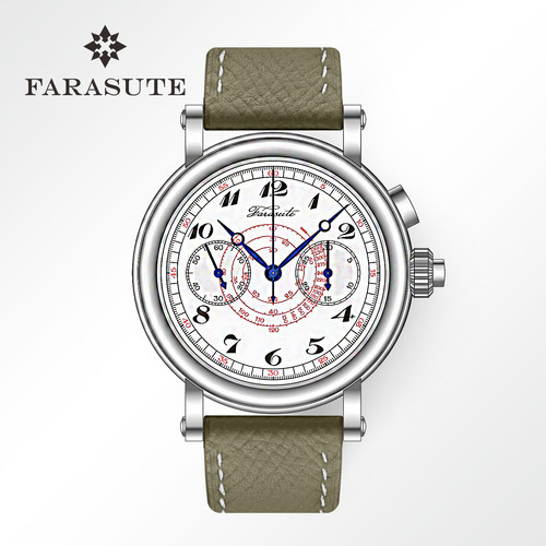 阿基米德复古精钢手动机械表男