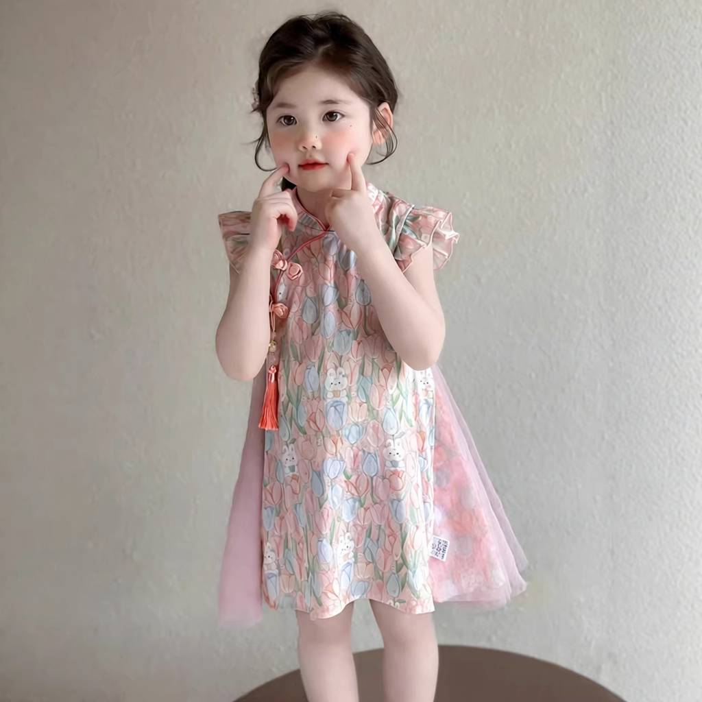 婴儿新中式连衣裙夏季薄款女宝宝