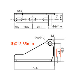 乐创不锈钢铰链银都商用厨房六门冷柜冰箱柜合页饮料展示柜玻璃门