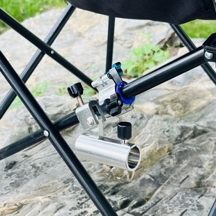 月亮椅细管斜腿钓椅炮台支架座支架竿架配件欧式钓椅通用铝合金