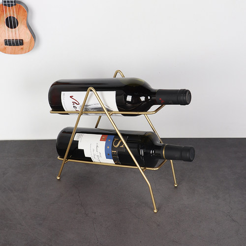 红酒架酒架摆件现代轻奢高档展示架简约置物架创意葡萄酒斜放架子