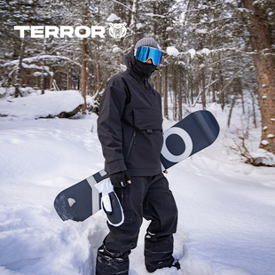 TERROR软壳滑雪服3L情侣男女款单板雪服防风套头外套户外运动冬