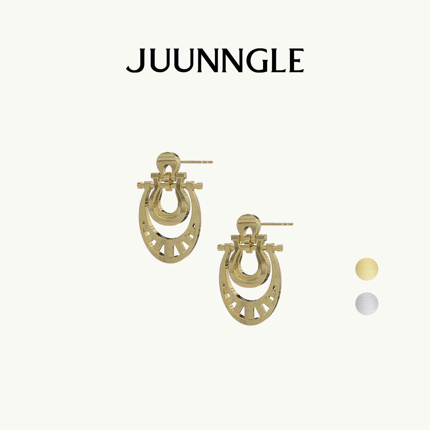 JUUNNGLE洲谷逍遥游马蹄耳环钉坠饰品女小众原创新马年礼物送女友,饰品/流行首饰/时尚饰品新,耳钉,淘宝优惠券,粉丝福利购,淘宝优惠卷