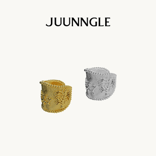 JUUNNGLE 洲谷游猎图耳骨夹女男小众原创轻奢高级感无耳洞耳饰品