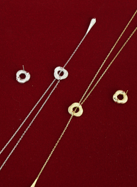 JUUNNGLE洲谷【鎏沙】圆环项链