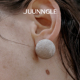 JUUNNGLE洲谷鎏沙耳钉女小众原创设计款 小巧精致耳饰品礼物送女友