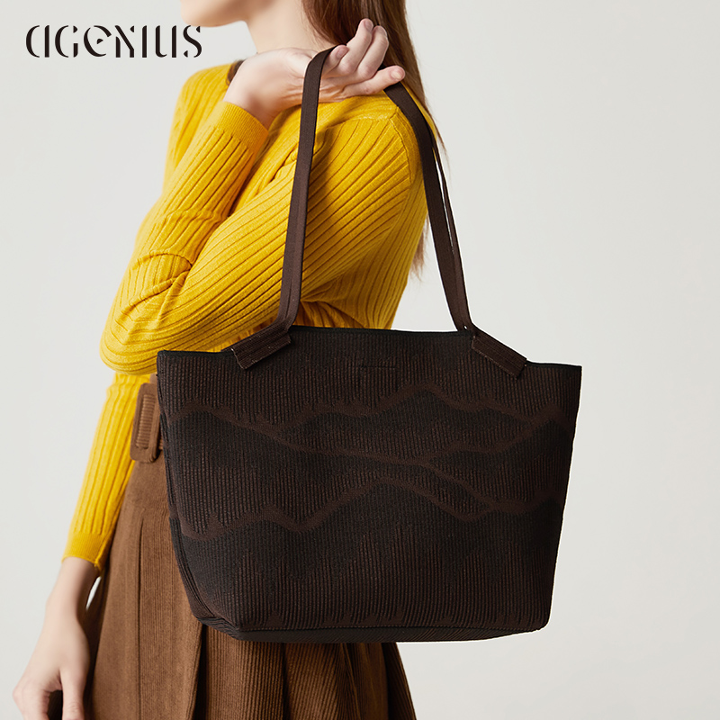 托特包包女针织高级感手提单肩包