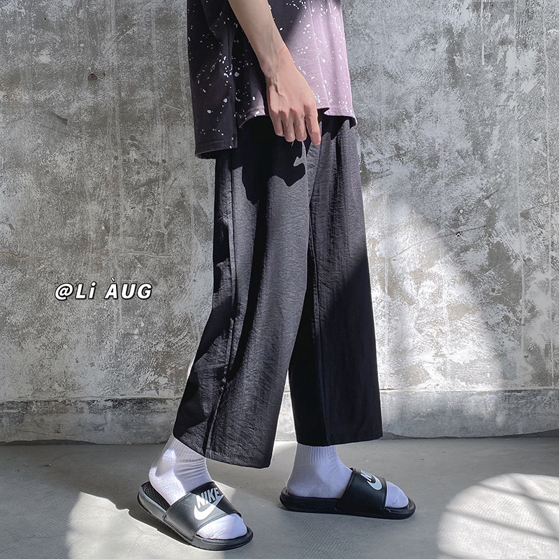 XZ409-1-K468-P40夏季棉麻休闲裤宽松顺滑垂感九分裤（控55）,男装休闲裤,星座1514