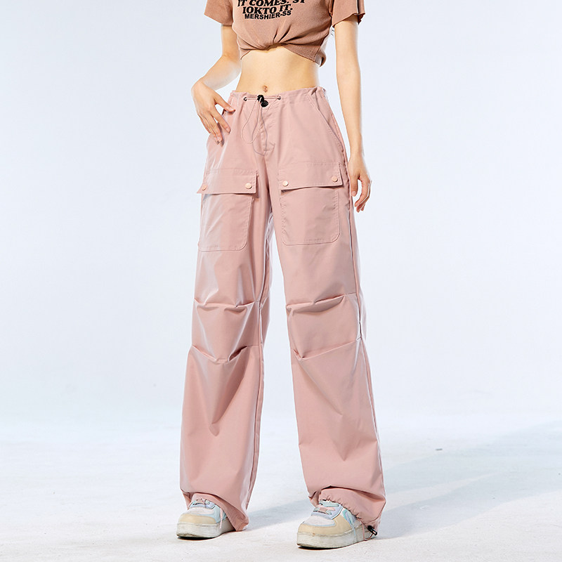 XZ409-1-K685-P60抖音品质速干面料薄款工装裤宽松休闲裤（控78,女装休闲裤,星座1514