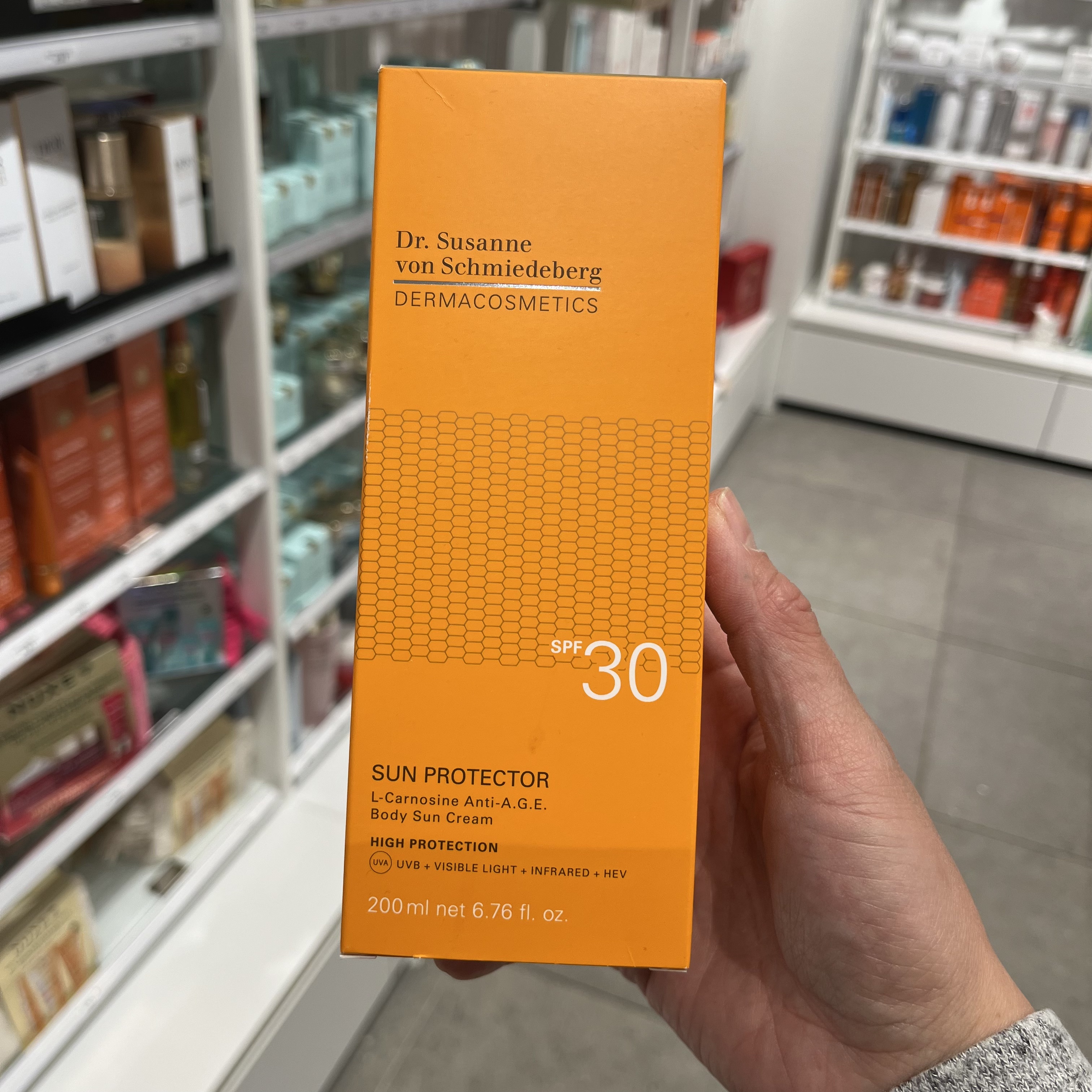法国本土版Dr Susanne身体防晒霜200ml保湿滋润SPF30