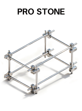 不石Prostone 包豪斯风双层光轴平板架DIY支架底座桌上书架置物架