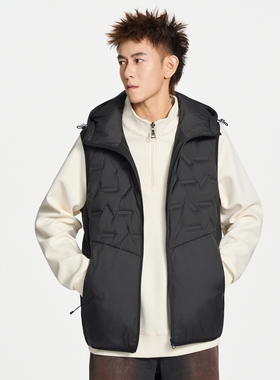 男士时尚休闲轻薄连帽羽绒马甲YHG011068G