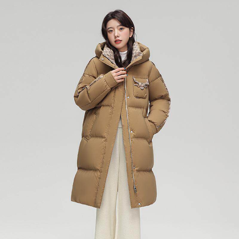 YPUT羽绒服女士过膝中长款加厚韩版收腰显瘦保暖外套YHG411270G