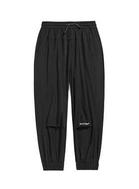 YPUT男装冰丝休闲裤宽松运动束脚九分YHG102091A