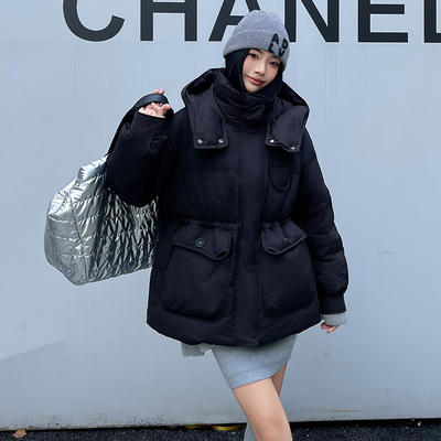 女士时尚休闲连帽羽绒服YHF211944G